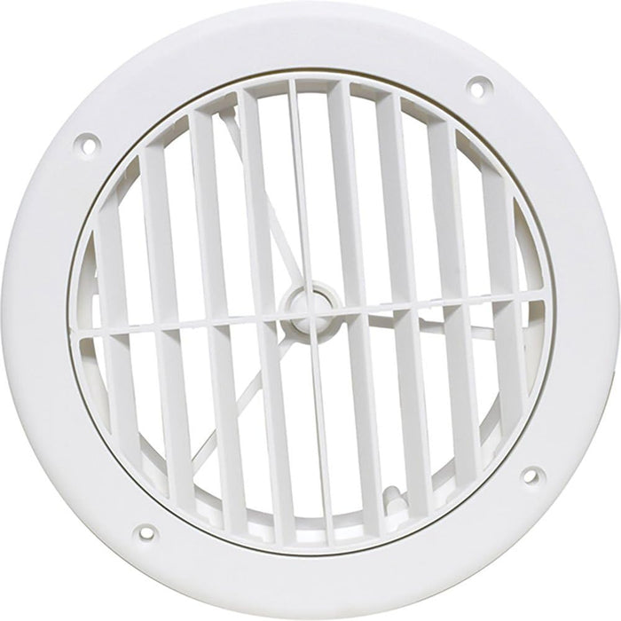 Valterra A10-3363VP 5" Louvered A/C Vent, White