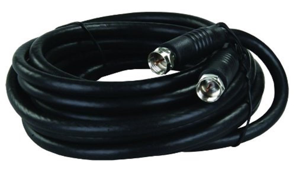 JR Products 47445 12' RG6 Exterior HD/Satellite Cable for RV TV Connection