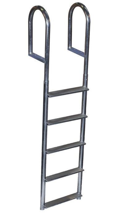 Dock Edge DE2045F Welded Aluminum Fixed Wide 5-Step Ladder