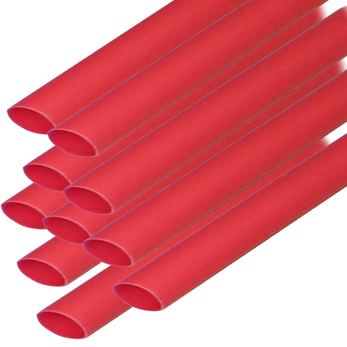 Ancor 302606 Marine Grade Adhesive Lined Heat Shrink Tubing, 3/16" x 6", Red, 10/Pk