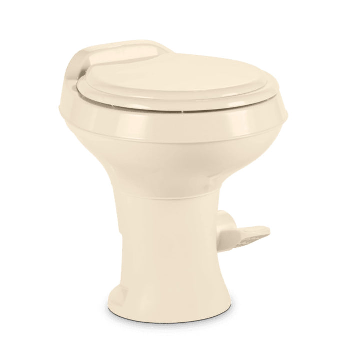 Dometic 9108781897 320 Series Standard Height Toilet w/o Sprayer, Bone
