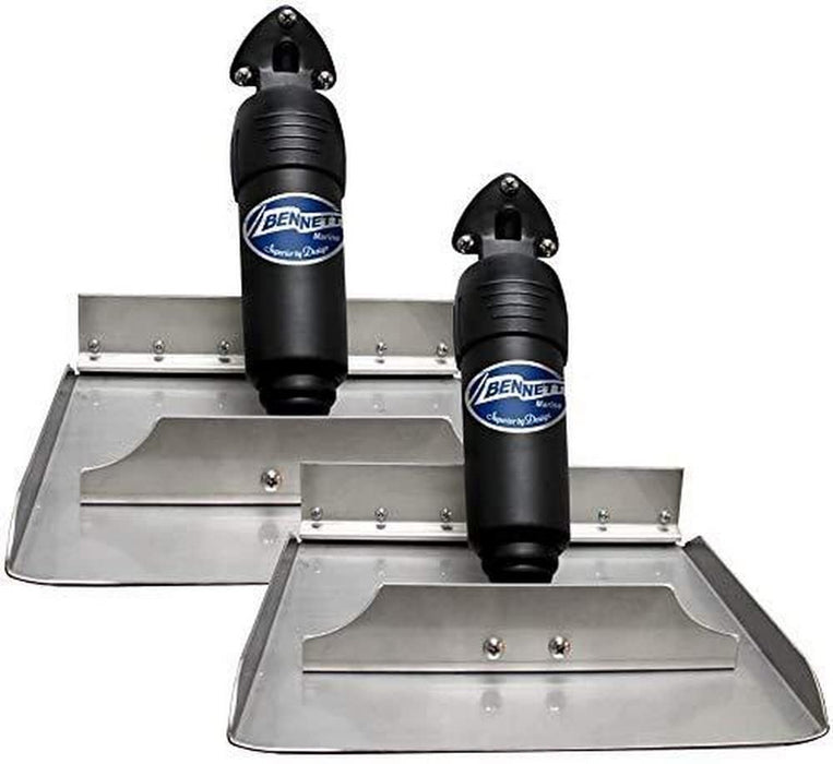 Bennett Marine 6BT-50013-46-00 Bolt Electric Trim Tabs, 12" x 9" w/Adjustable Angle Upper Hinge w/o Control