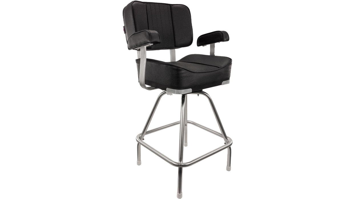 Springfield 1020009 Deluxe Captain's Seat With Stand, Black