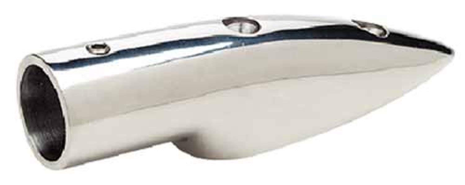 Seachoice 38471 5.5 Degree Stainless Steel Rail End Fitting For 7/8" OD Tubing