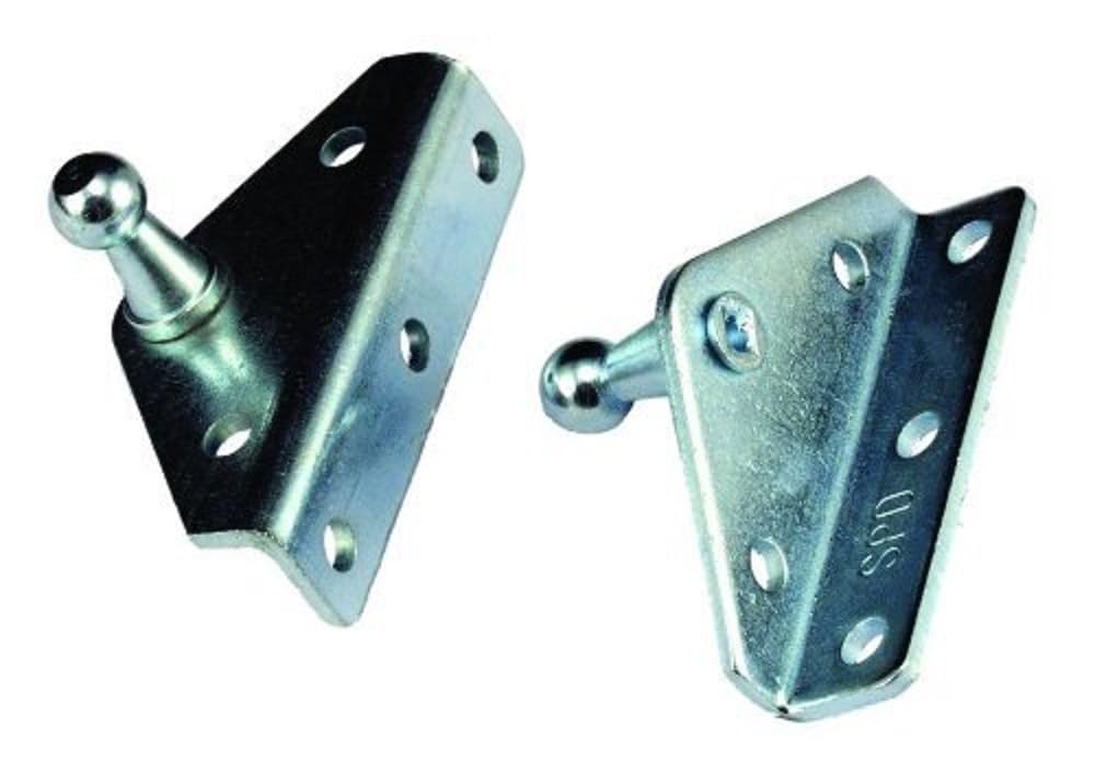 JR Products BR-12552 Gas Spring Mounting Brackets Angled, 2/pk