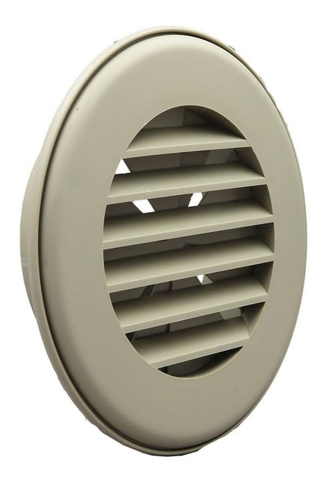 B&B Molders 94269 Thermovent Ducted Vent, 4" w/ Damper, Tan