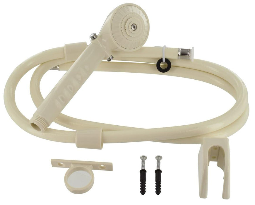 Valterra PF276025 Phoenix RV Outdoor 60" Vinyl Shower Hose & Kit, Biscuit