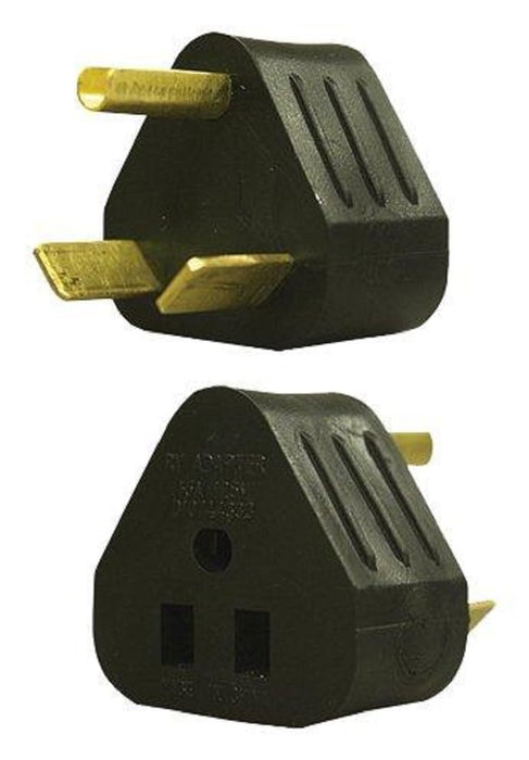 AP Products 16-00551 Triangular Park Adapter, 15A Female to 30A Male