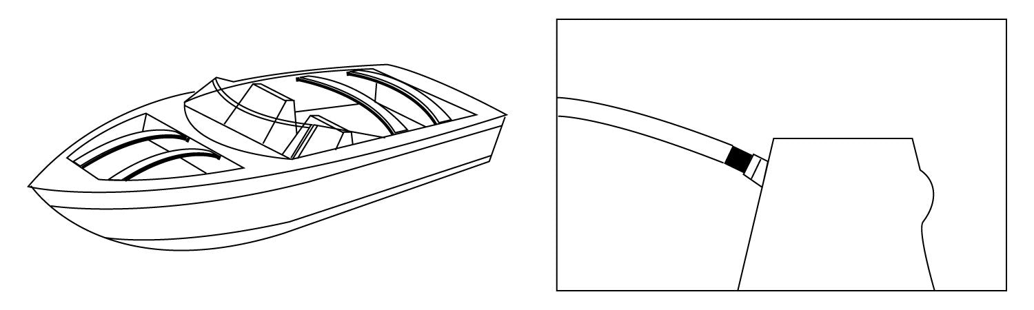 Taylor Made Products 925 Taylor Orange Fiberglass Bow w/ Rubber End Covers, 1-1/4" Wide