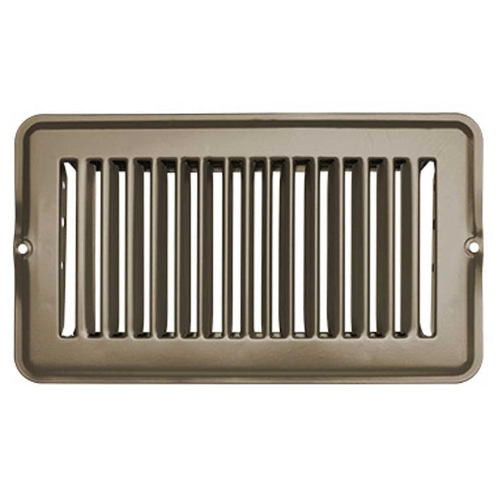 RV Designer H872 Metal Floor Register, Undampered, Tan