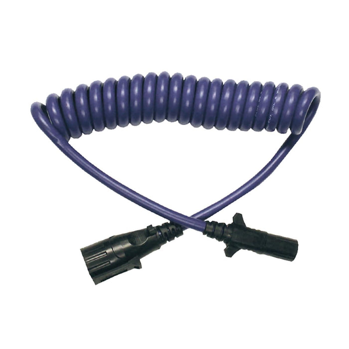 Blue Ox BX88206 7 to 6 Wire Adapter Coiled RV Electrical Cable