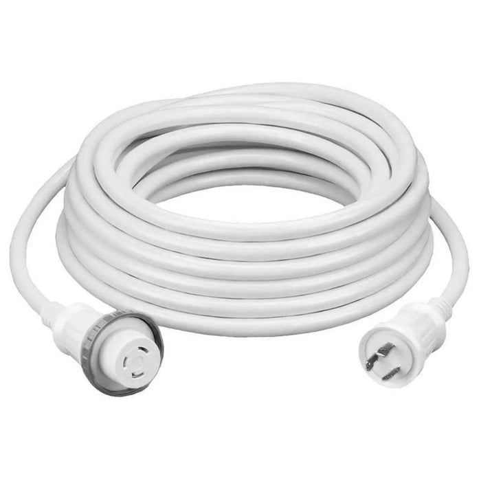 Hubbell HBL61CM03W White 30A 125V Vinyl Jacketed Pre Wired Shore Power Cable Set