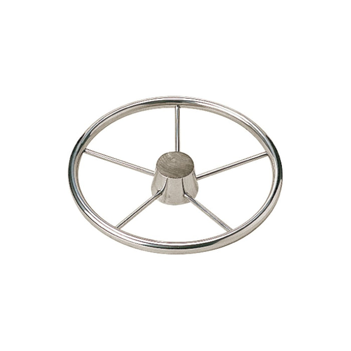 Sea Dog 230211 SeaDog 11", 5-Spoke Stainless Steering Wheel w/Plastic Center Cap, 25° Dish