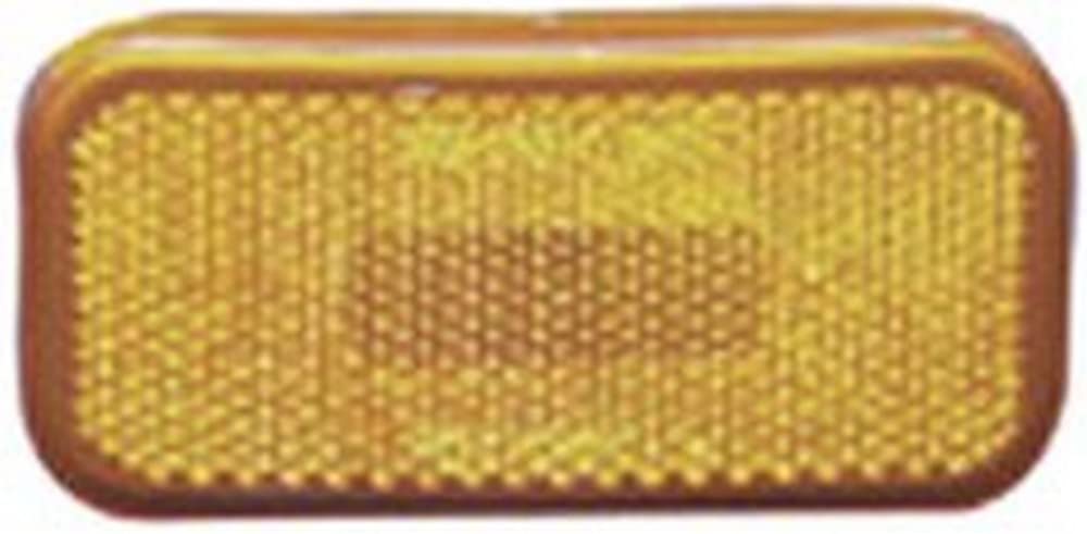 Fasteners Unlimited CMD-89-237A Amber Polycarbonate Lens, Size: 3-7/8" x 1-7/8" x 5/8"