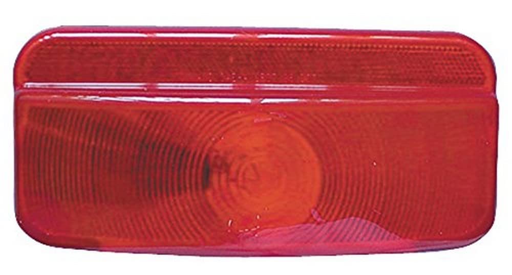Fasteners Unlimited CMD-89-187 Red Replacement Lens, Size: 8-5/8" x 3-3/4" x 1-3/4"