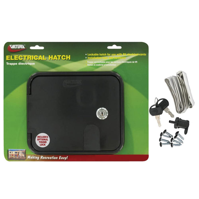 Valterra A10-2150BKVP Cable Hatch, Medium Square, White