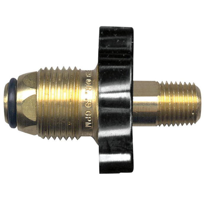 JR Products 07-30085 Excess Flow 2 3/8" POL with Handwheel for RV Appliances