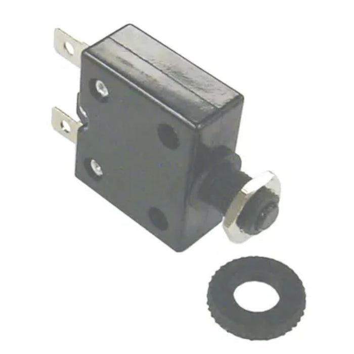 Sierra CB41100 Push Button Circuit Breaker, 3 Amp, White