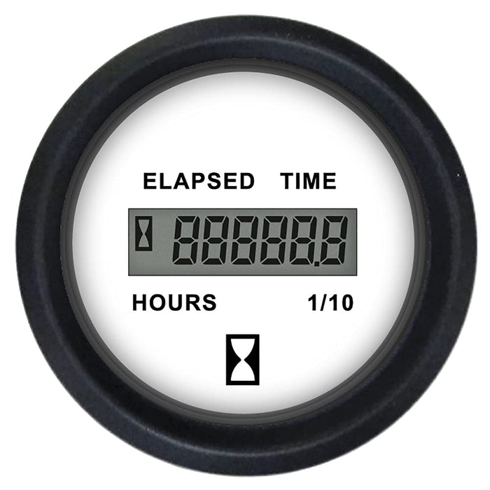 Faria 12913 Euro 2" Hourmeter Gauge (10,000 hrs) (12-32VDC)