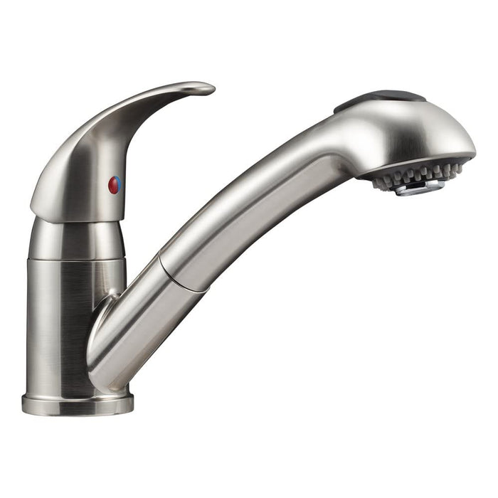 Dura Faucet DF-NMK852-SN Designer Pull-Out Kitchen Faucet, Satin Nickel