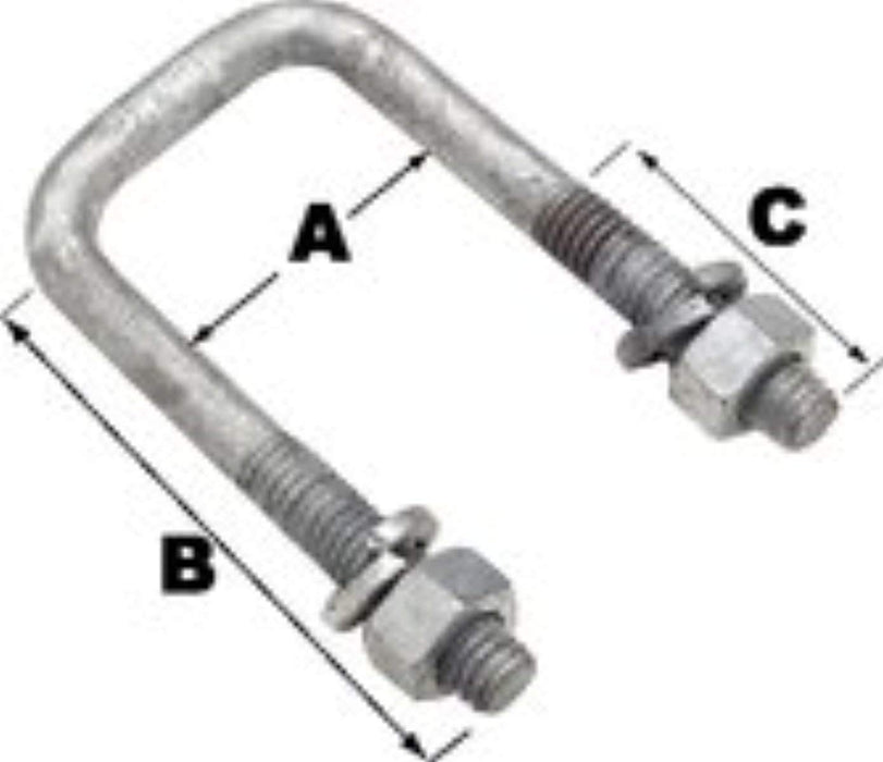 Seachoice 57230 Sq U-Bolt-3 1/16X4 5/16-(Bulk
