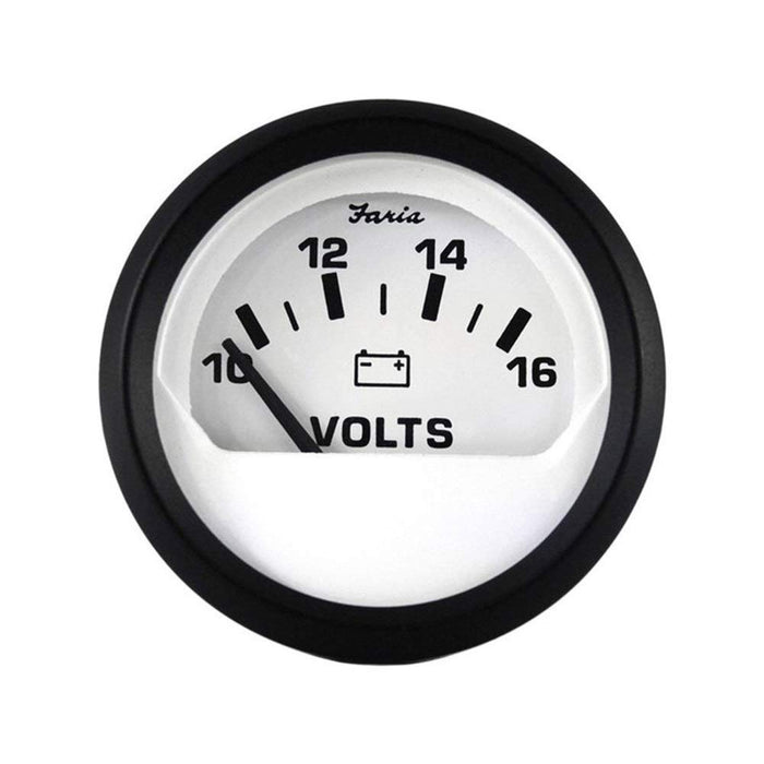 Faria 12911 Euro 2" Voltmeter Gauge (10-16 VDC)