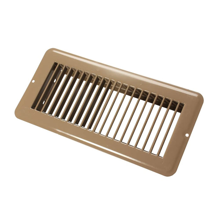 JR Products 02-28995 Metal Floor Registers, Brown Undampered