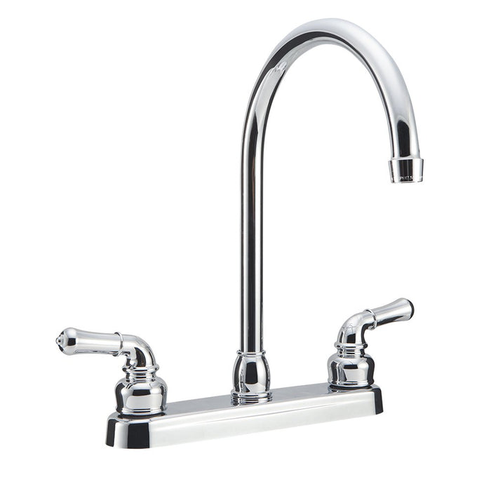 Dura Faucet DF-PK330HC-CP J-Spout Kitchen Faucet, Chrome