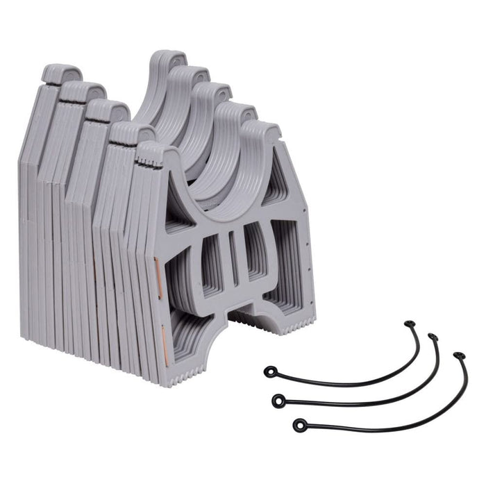Valterra S2500G 25' Standard Slunky RV Drain Hose Support, Grey
