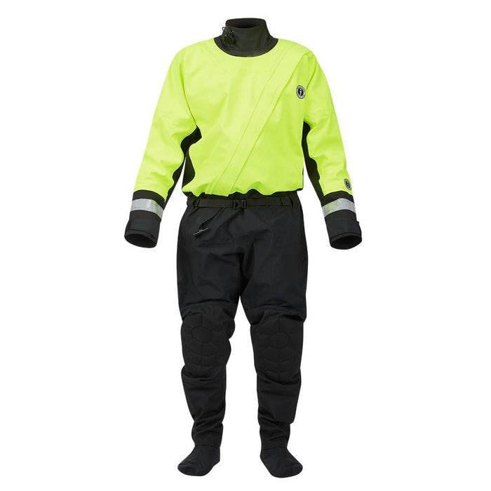 Mustang Survival MSD57602-251-XL Mustang Water Rescue Dry Suit Fluorescent, Yellow Green-Black XL