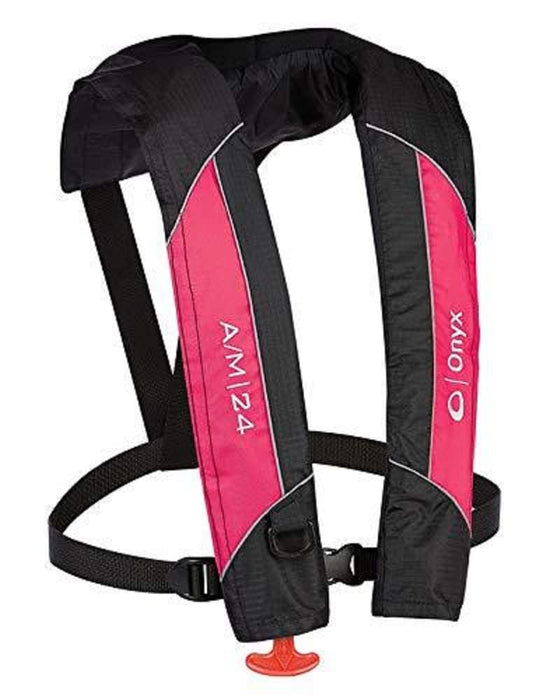 Kent 132200-100-004-20 Onyx A/M-24 All-Clear Auto/Manual Inflatable Life Jacket, Red