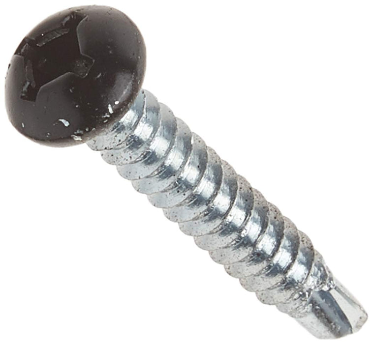AP Products 012-PTK500BL 8 X 1 Pan Head Tri-Screw Self-Drilling, 8 x 1, Black, 500/pk