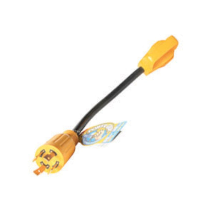 Camco 55382 Powergrip Generator Adapter, 30A, 4 Prong