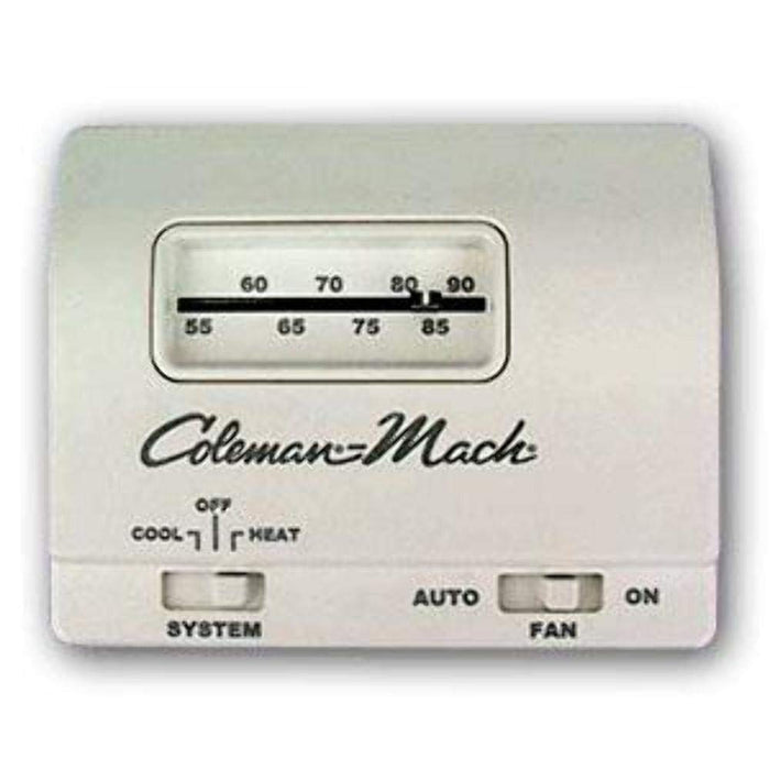 Coleman 7330B3441 24V Analog Heat/Cool Thermostat, White