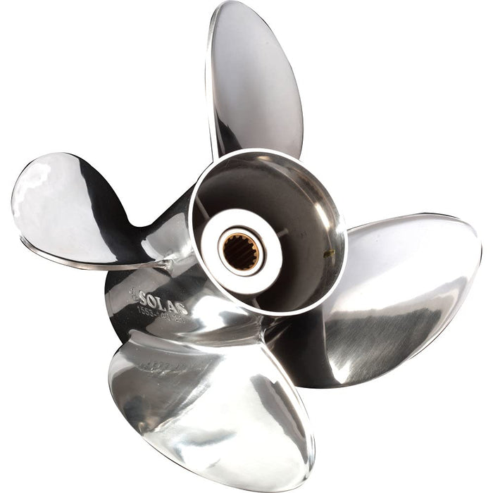 Solas Propeller 1553-141-19 Solas HR Titan SS 4-Blade Propeller for Mercury