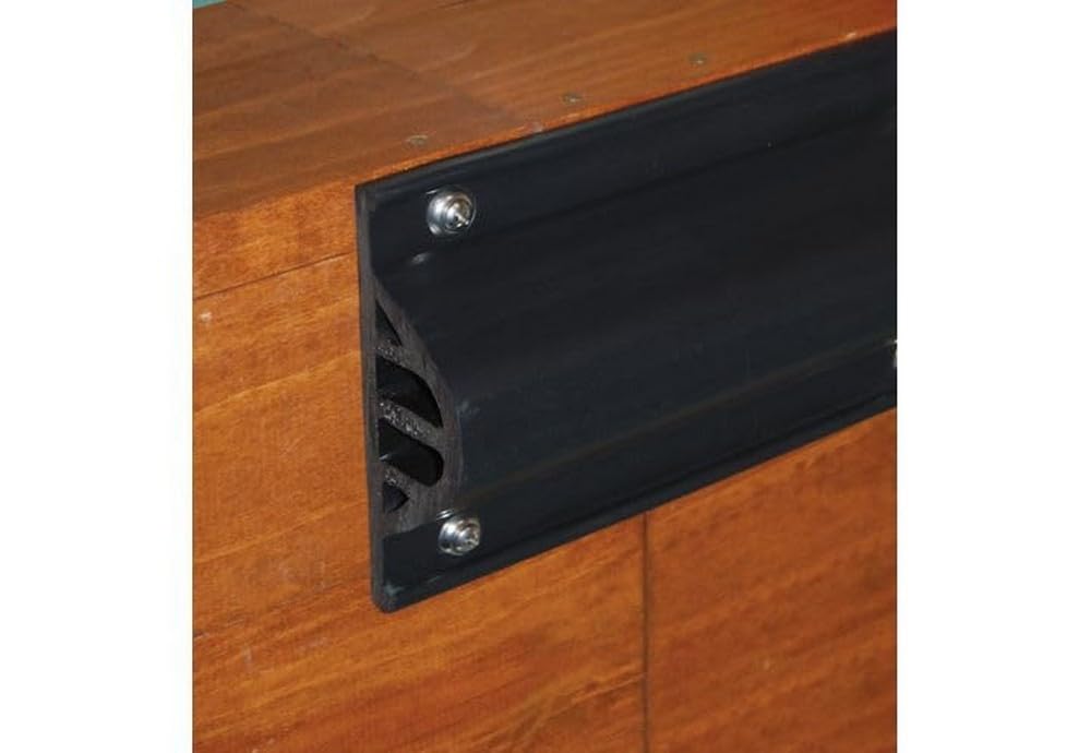 Taylor Made Products 45989 Taylor Dock Pro Commerical Grade Premium Side Gard, 4.25" High, 10' Straight, Black