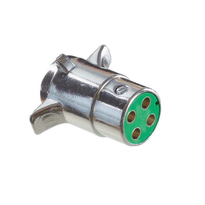RV Designer P409 Pollak 4-Way Plug, Chrome Plated