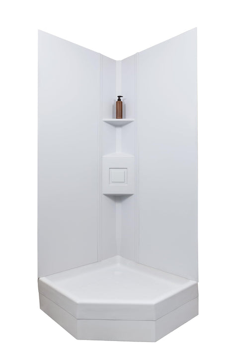 Icon 15246 Neo Angle Shower Surround, 90 Degree Corner