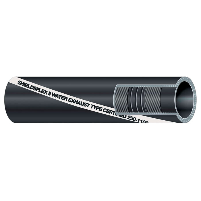 Shield 16-250-0124 Shields Marine Shieldsflex 2 Water Exhaust Series 250 Hose w/, Wire