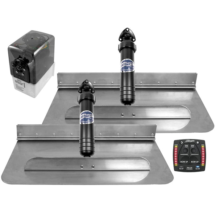Bennett 6BT-50110-91-00 2412OBI Classic Hydraulic Trim Tab Kit, w/OBI9000H Integrated Helm Control, 24" x 12"