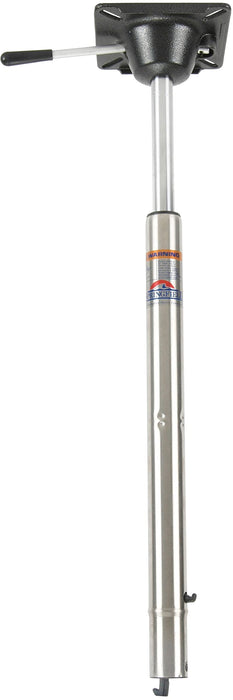 Springfield 1641019 Spring-Lock Power-Rise 25-1/2" to 32-1/4" Adjustable, Stand-Up SS Pedestal