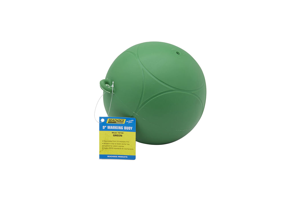 Seachoice DE95888S 79758 Slalom/Marking Buoy Green, 9" Dia.