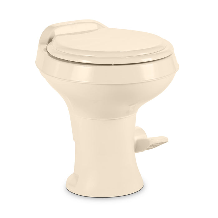 Dometic 9108765625 300 Series Toilet w/o Sprayer, Standard Height, Bone