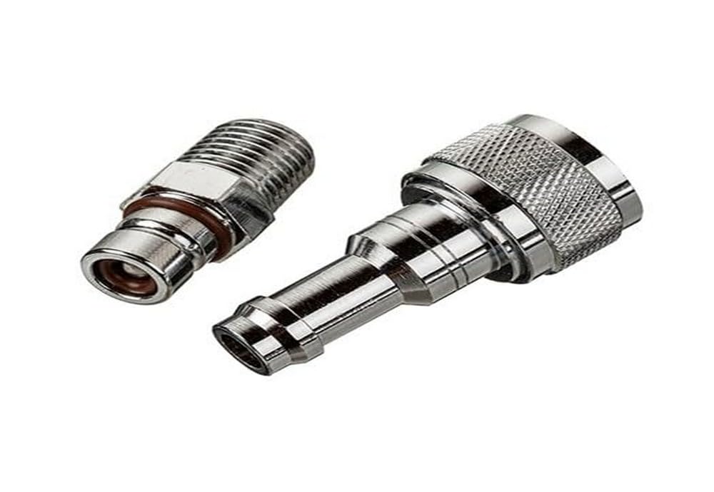 Scepter 11553 Fuel Connector, Quick Universal 3/8" Barb Female 1/4" NPT Male SS