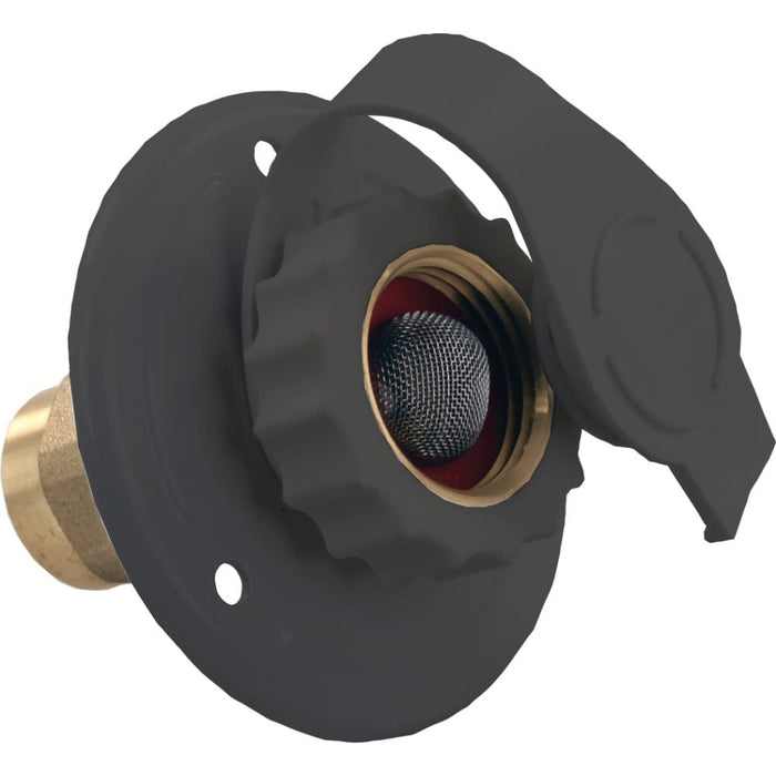 JR Products 62265 Black Plastic RV City Water Flange