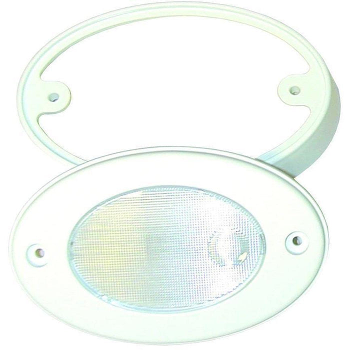TH Marine LED-OCL-2K-DP T-H LED Oval Light With Mounting Ring, White