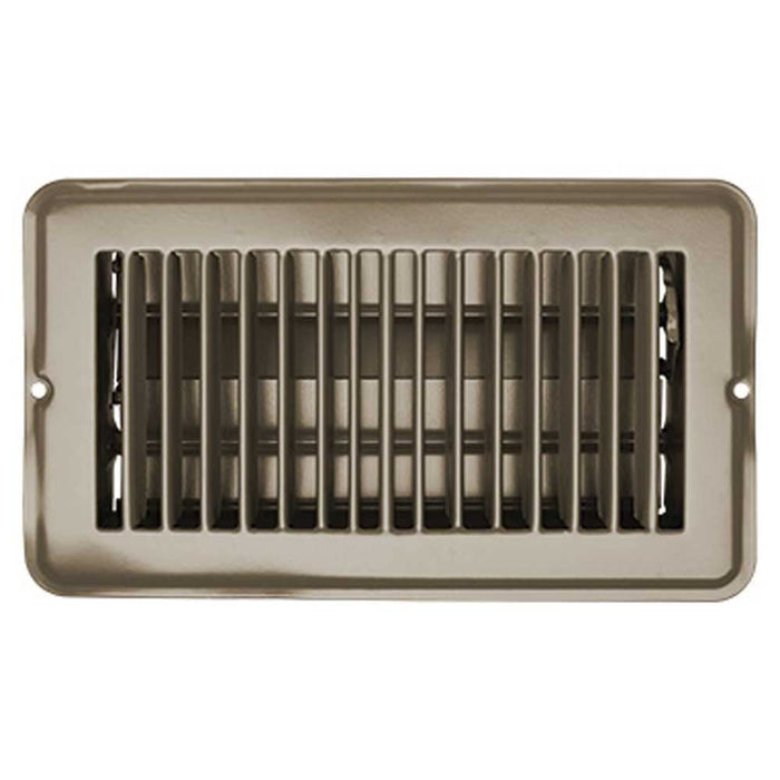 RV Designer H871 Metal Floor Register, Dampered, Tan