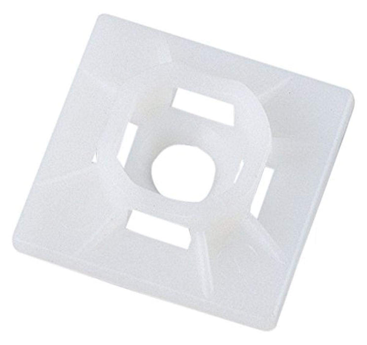 Ancor 199234 Cable Tie Adhesive Mounts, Natural, 25/pk
