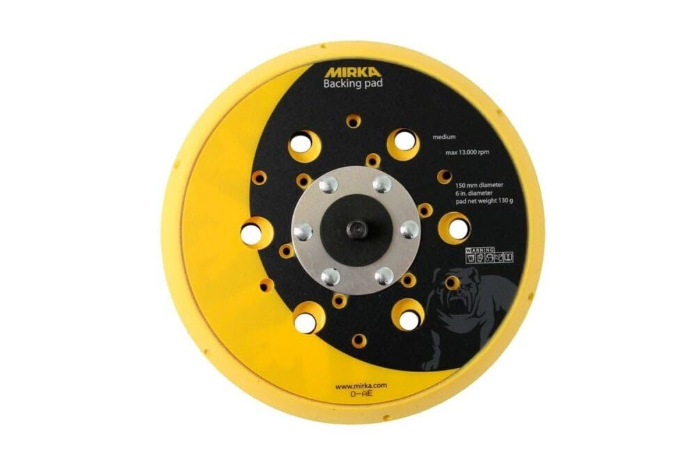 Mirka 916GV48 6" Grip Faced Abranet VAC Pad