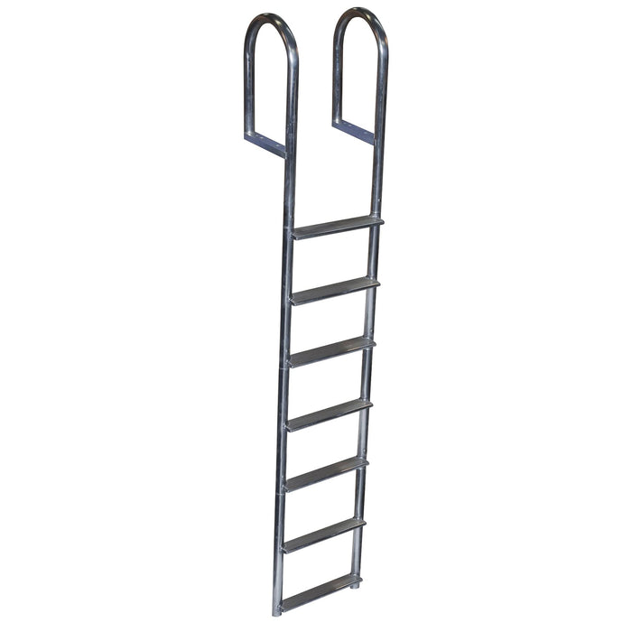Dock Edge DE2047F Welded Aluminum Fixed Wide 7-Step Ladder